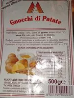 Mängden socker i Gnocchi di patate