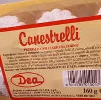 Mängden socker i Canestrelli