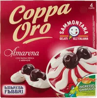 Mängden socker i Coppa oro amarena