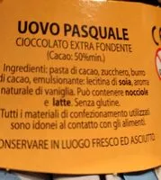 Mängden socker i Cioccolato extra fondente