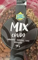Mängden socker i Mix crudo frutta secca
