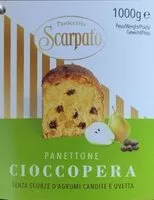 Mängden socker i Panettone Cioccopera