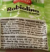 Mängden socker i Robiolina di capra