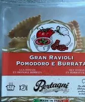 Mängden socker i Ravioli pomodoro e burrata