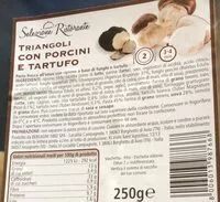 Mängden socker i Triangoli con porcini e tartufo