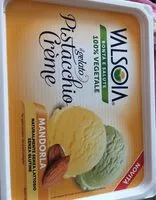 Mängden socker i Helado de pistacho y crema