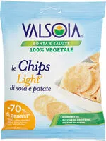 Mängden socker i Le chips light di soia e patate