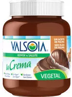 Mängden socker i La crema valsoia