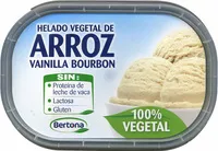 Mängden socker i Helado vegetal de arroz vainilla bourbon