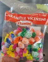 Mängden socker i caramelle vicentini