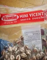 Mängden socker i Mini Vicentini al caffè