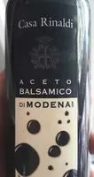 Mängden socker i Casa Rinaldi Balsamic Vinegar Black Label
