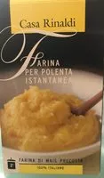 Mängden socker i Farina per polenta istanea
