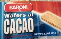 Mängden socker i Wafer al cacao