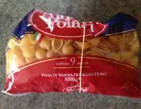 Mängden socker i Conchiglie