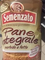 Mängden socker i Pane integrale a fette