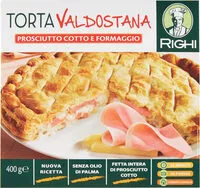 Mängden socker i Torta valdostana prosciutto cotto e formaggio