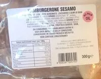 Mängden socker i Hamburgerone di sesamo