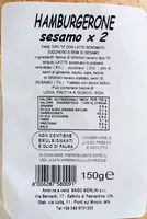 Mängden socker i hamburgerone sesamo x2