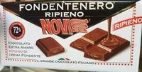 Mängden socker i Fondentenero Ripieno, cioccolato extra amaro 72% ripieno