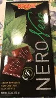 Mängden socker i Nero Nero - Extra fondente con cristalli alla menta