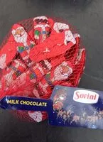 Mängden socker i Sorini Milk Chocolate Santas