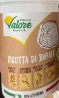 Mängden socker i Ricotta di bufala