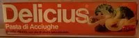 Mängden socker i Pasta Di Acciughe Delicius Rizzoli Delicius Gusto Ricco Tubo