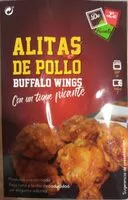 Mängden socker i Alitas de pollo Buffalo wings