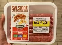 Mängden socker i Salsicce di pollo, tacchino e suino