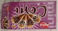 Mängden socker i Mini coni al cacao e panna