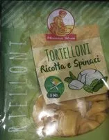 Mängden socker i Tortelloni ricotta e spinaci