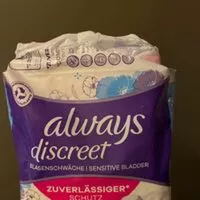 Mängden socker i Always discreet