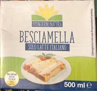 Mängden socker i Besciamella (solo latte italiano)