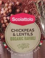 Mängden socker i Chickpeas & lentils organic ravioli