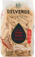 Mängden socker i penne rigate con ceci