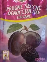 Mängden socker i Prugne secche