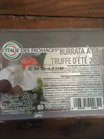 Mängden socker i Burrata à la truffe d'été