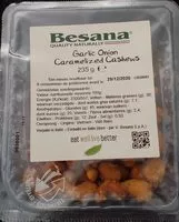 Mängden socker i Garlic Onion Caramelized Cashews