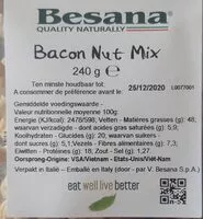 Mängden socker i Bacon nut mix