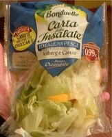 Mängden socker i Carta delle Insalate e carote