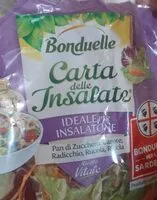 Mängden socker i Bonduelle carta delle insalate