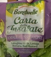 Mängden socker i Carta delle insalate piccantina