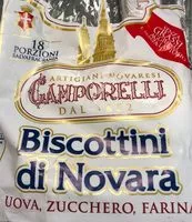 Mängden socker i Biscottini di Novara