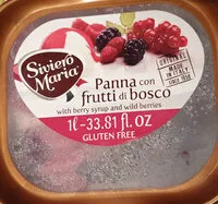 Mängden socker i Gelato Panna con frutti di bosco
