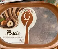 Mängden socker i Bacio con nocciole intere tostate