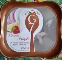 Mängden socker i Gelato al limone e fragola con fragole semi candite (1,5%)