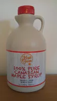 Mängden socker i 100% pure canadian maple syrup