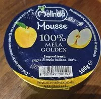 Mängden socker i Mousse 100% mela golden