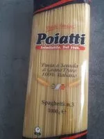 Mängden socker i P. poiatti Spaghetti 1KG